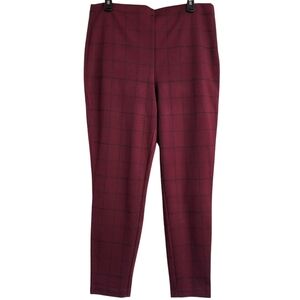 Croft & Barrow Plum Plaid Leggings